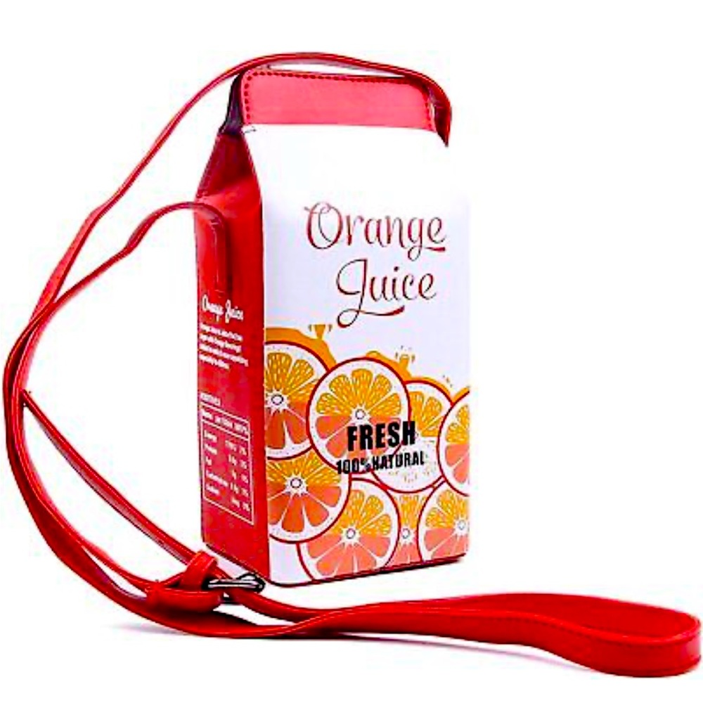 Orange juice purse
